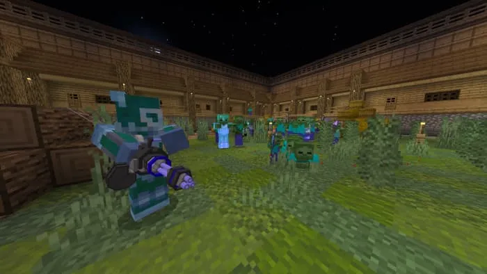 Противники — зомби с пулемётами, атакующие с расстояния