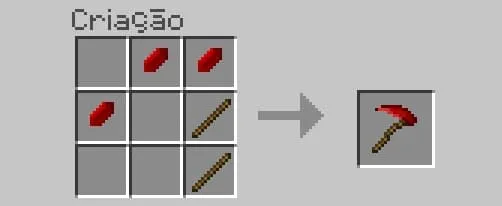 Крафт серпа из красного кристалла