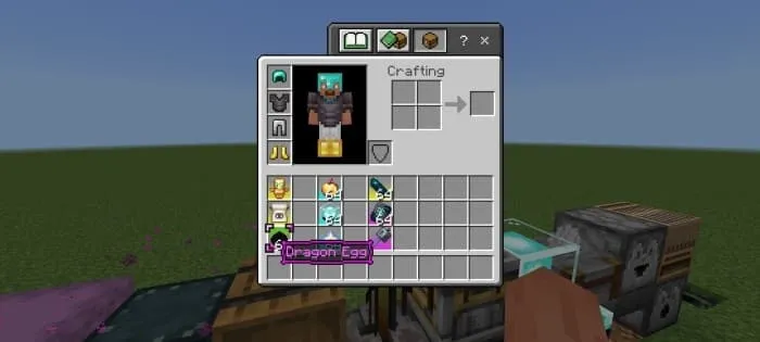 Яйцо дракона Края с фиолетовой подсветкой эпической редкости