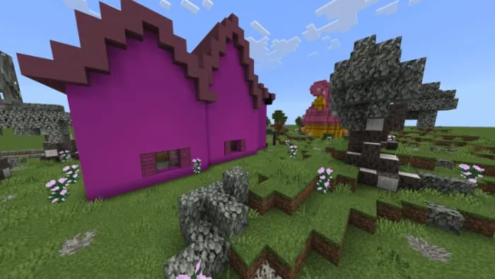 Альтернативный вид на задний двор дома Куроми