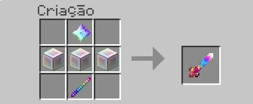 Крафт клинка из бесконечного кристалла