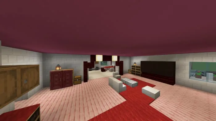 Арка, ведущая на кухню дома Hello Kitty