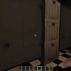 Работающая дверь туалета — элемент пиццерии