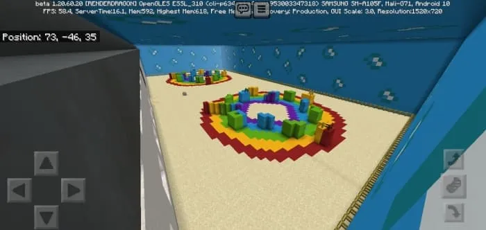 Арена игры в шестиного пентатлона