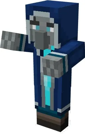 Могущественный ледяной маг в синем одеянии