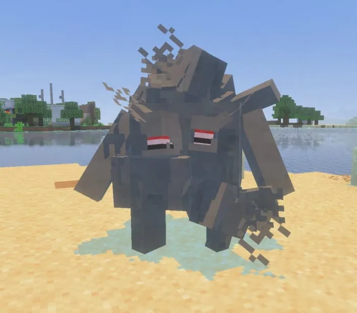 Огромный босс, состоящий из нескольких заражённых