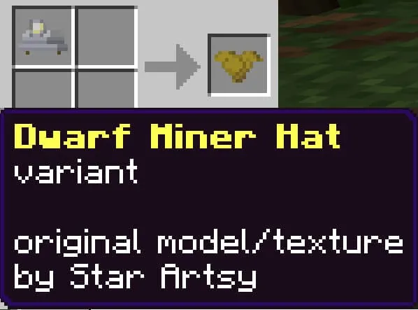 Получение варианта косметического предмета при крафте