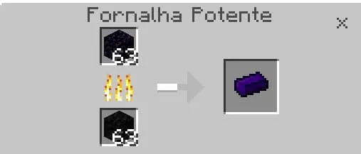 Крафт обсидианового слитка