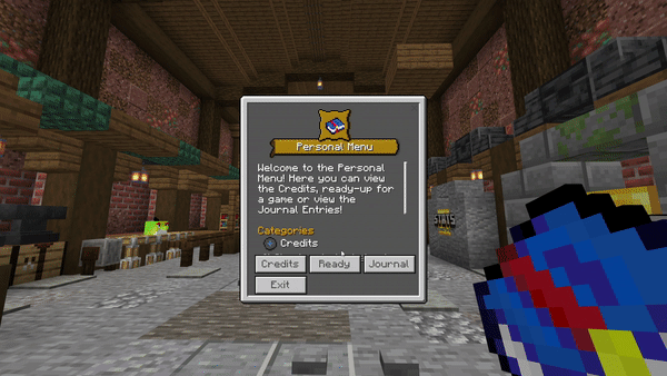 Игрок запускает матч через интерактивную систему