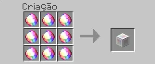 Крафт бесконечного кристаллического блока