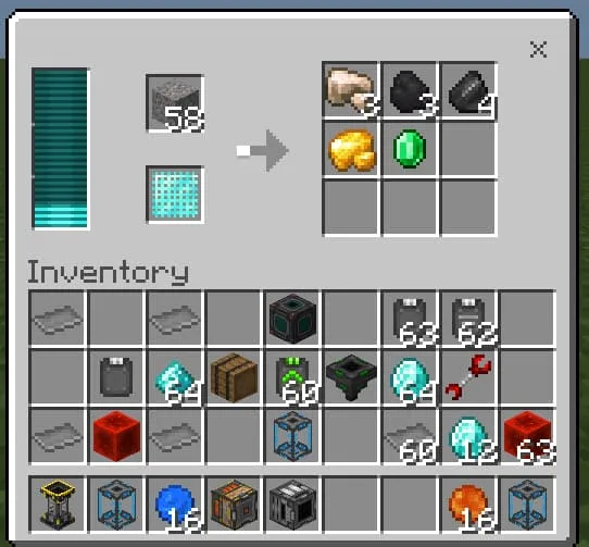 Экран настройки генератора энергии в UtilityCraft