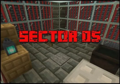 Сектор 05 тюрьмы в Minecraft-карте с побегом и загадками