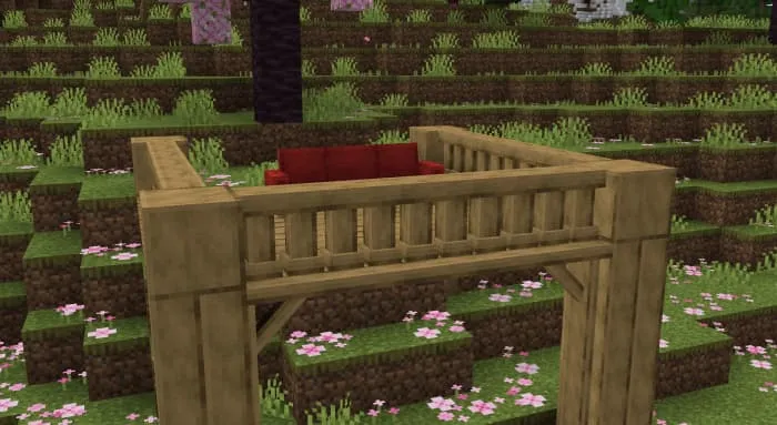 Декоративный деревянный мостик для сада или внутреннего дворика