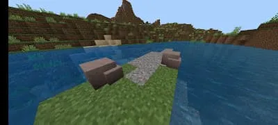 Камни у реки, содержащие ресурсы