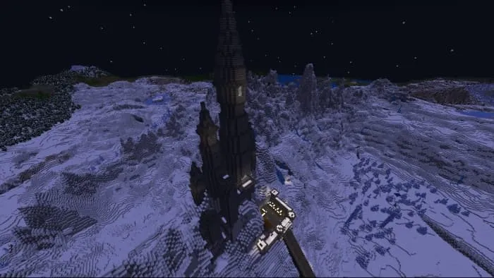 Общий план замка с высоты