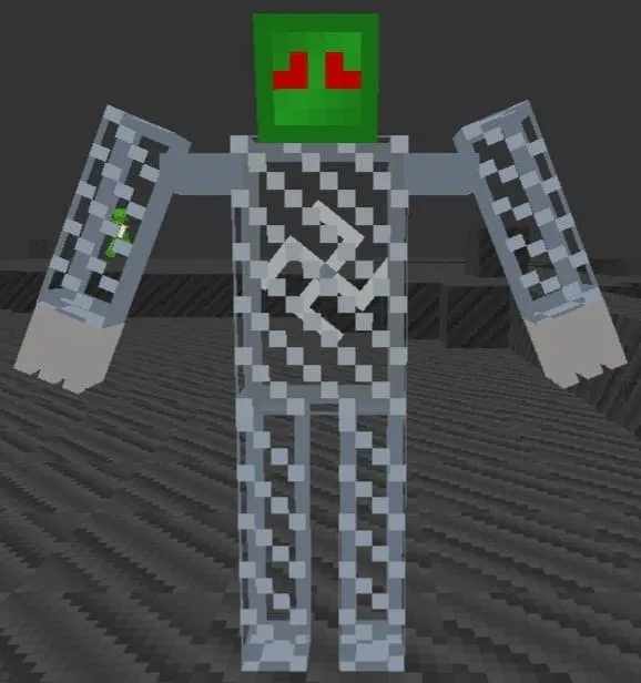 Гигантский зомби, напоминающий столб