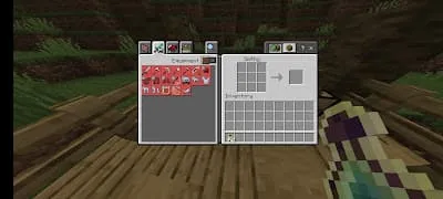 Меню рецептов, зависящих от уровня опыта игрока