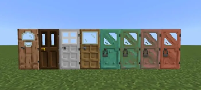 Двери с новыми стеклянными вставками