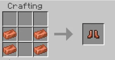 Крафт медных ботинок