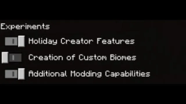 Необходимые эксперименты для работы мода