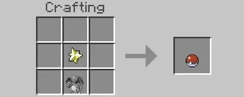 Крафт покебола с выличенным покемоном