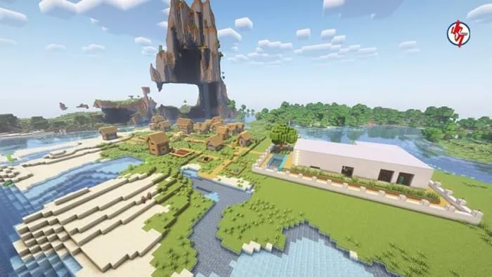 Деревня возле дома