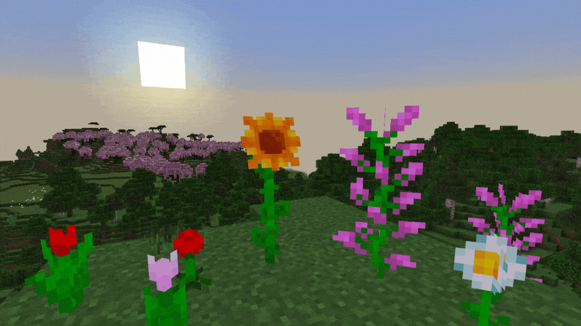 Анимация покачивания растений