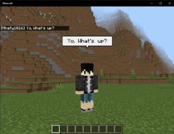 Игровое общение теперь можно видеть прямо над игроком