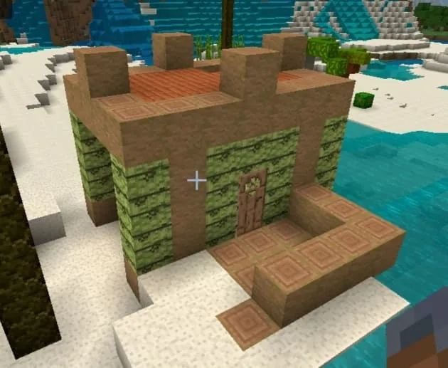 Дом индейцев из дерева