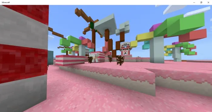 Конфетный биом с другого ракурса