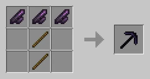 Крафт обсидиановой кирки