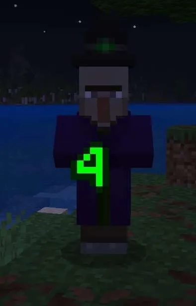 Зеленая цифра, отображающая исцеление Ведьмы