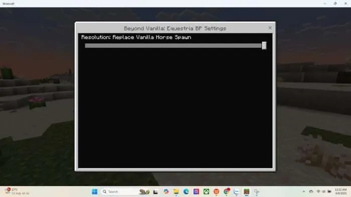 Опция для спауна лошадей из мода