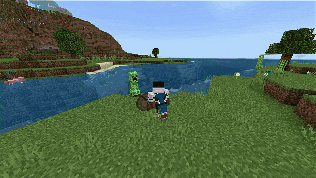 Рывок в Крипера — Атака с щитом, отбрасывающая врагов