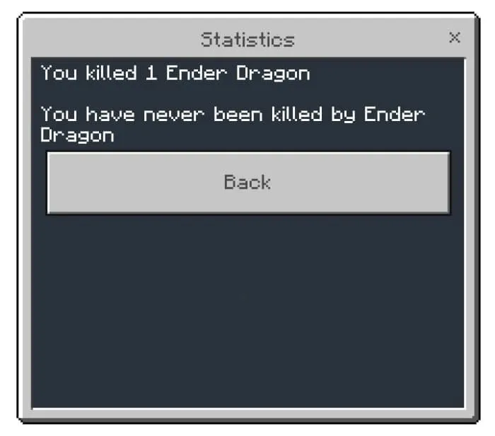 Отображение статистики по мобам