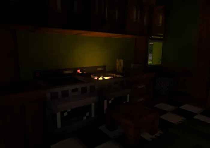 Свечение от газовой плиты