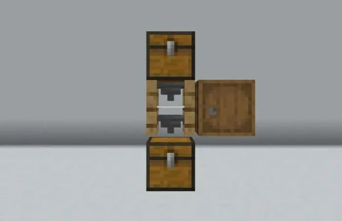 Фильтр-блок, соединённый с сундуком для сортировки предметов