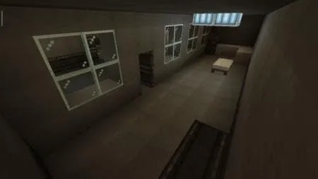 Коридор с кроватью