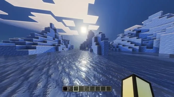 Отражения на блоках льда