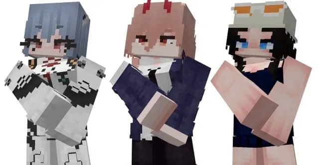 Рей, Пауэр и Робин исследуют мир Minecraft