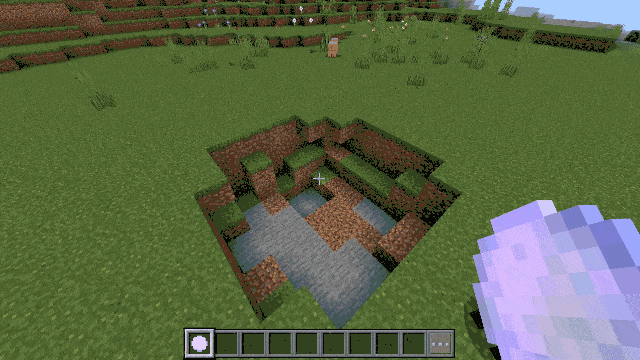 Обратная анимация заполнения ямы