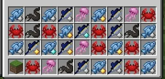 Рыбы с разным статусом в инвентаре