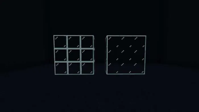 Сравнение обычных и объединенных стеклянных блоков