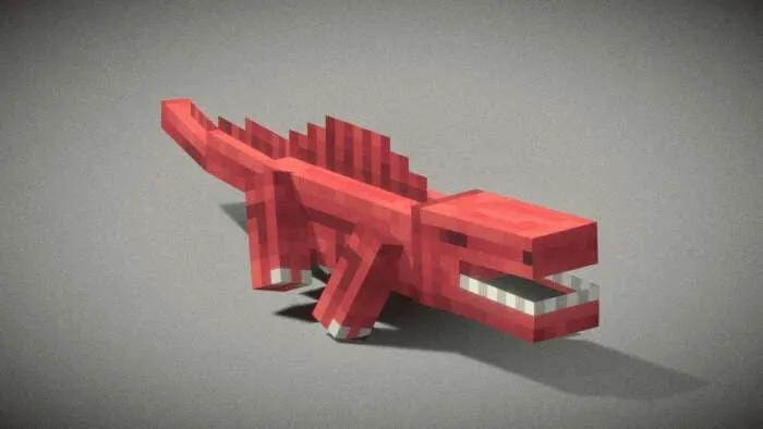 Красный рептилоид, визуально напоминающий SCP-объект