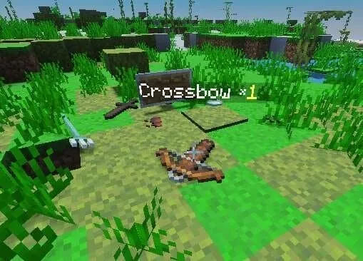 Лежащий Арбалет на земле