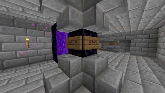 Портал в Незер в каменной структуре