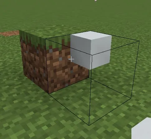 Маленький блок в противоположном месте