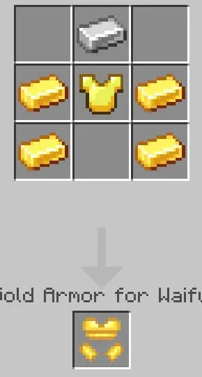 Крафт золотых доспехов