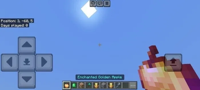 Золотое зачарованное яблоко с надписью