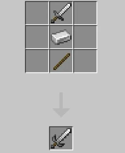 Крафт усиленного железного меча